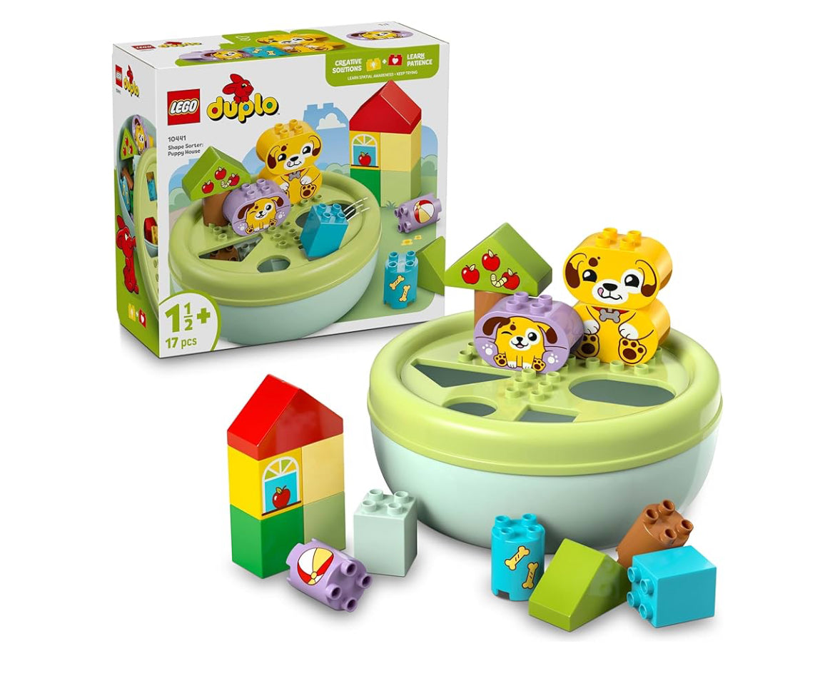 LEGO DUPLO 10441 Mi Primer Clasificador de Formas: Casa de los Perritos
