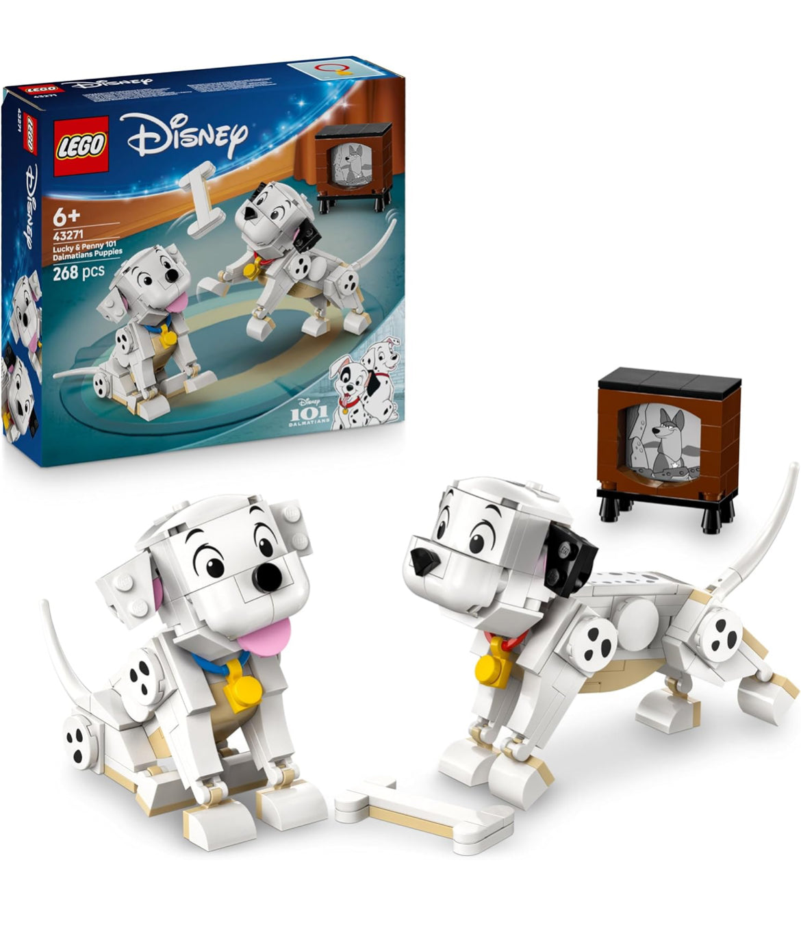 LEGO 43271 Disney Lucky y Penny: Cachorros de 101 Dálmatas