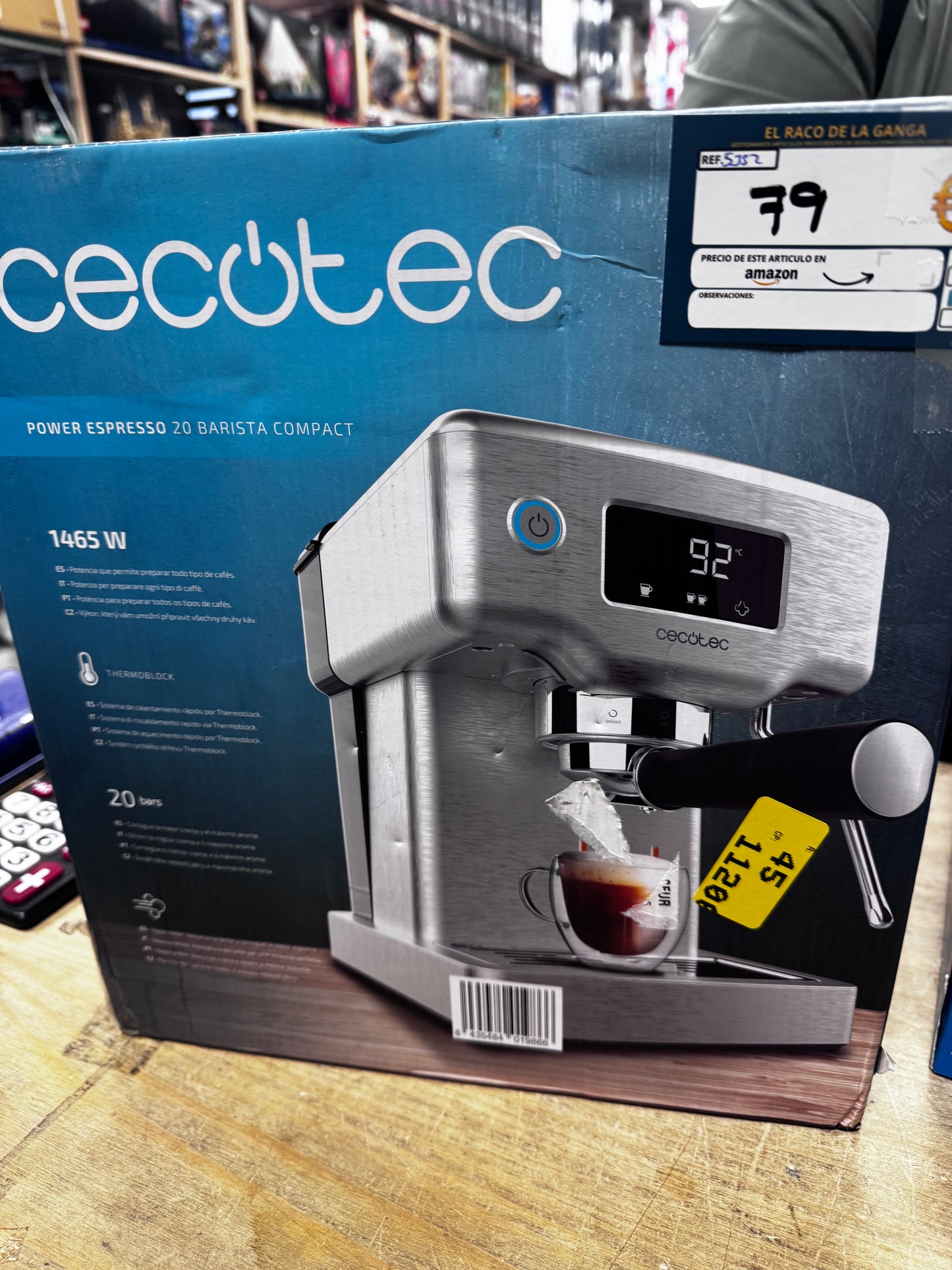 Cafetera Power Expresso 20 Barista Compact