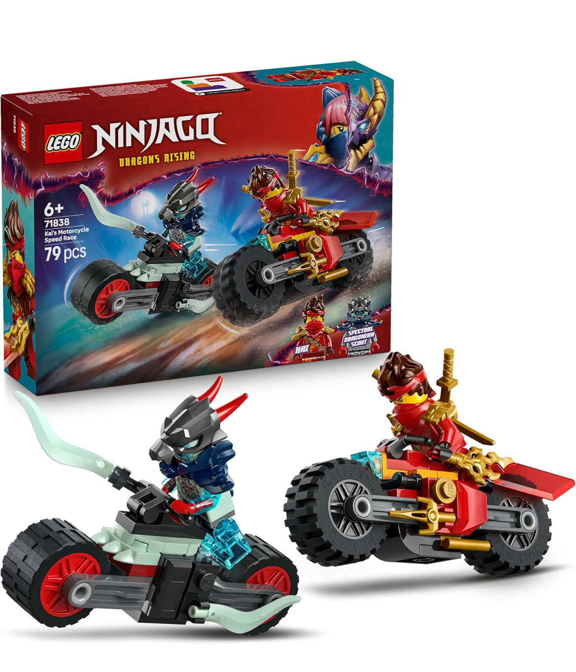 LEGO 71838 Ninjago Carrera Relámpago en Moto de Kai