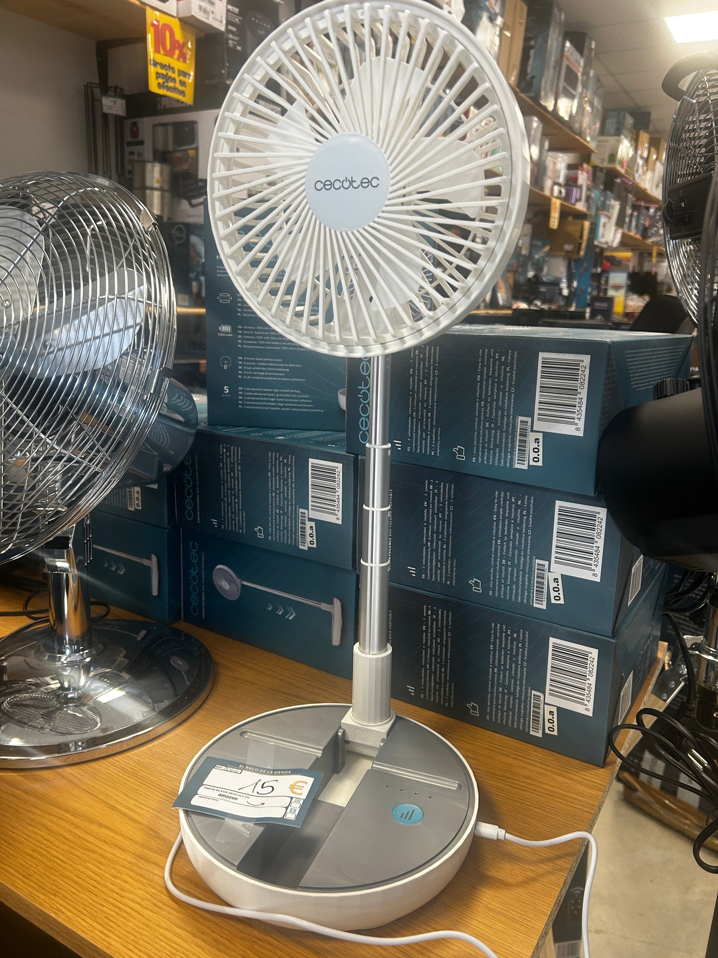 Ventilador portatil a bateria 800 foldair