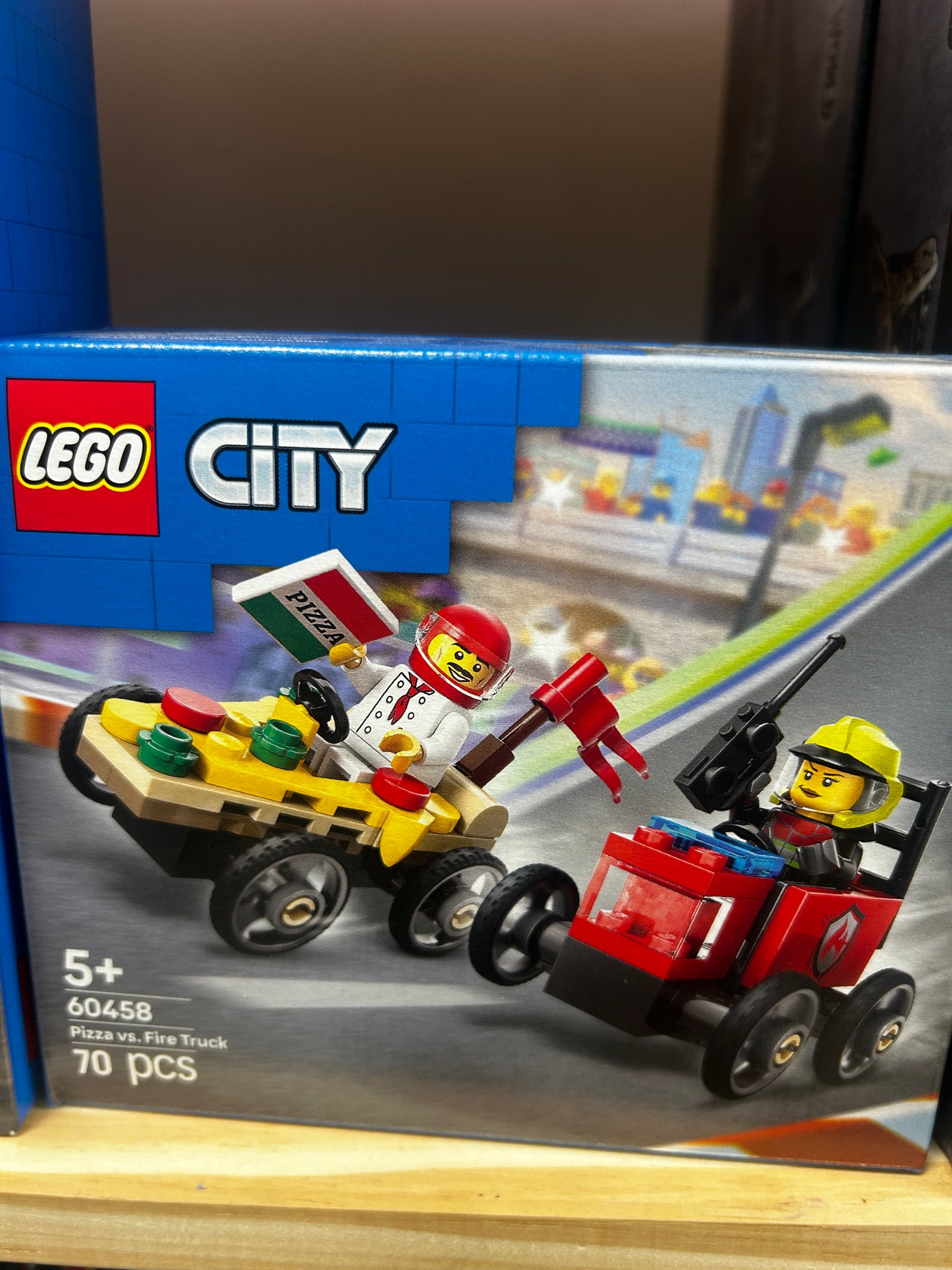Lego 60458 Pizza vs. Camión de Bomberos